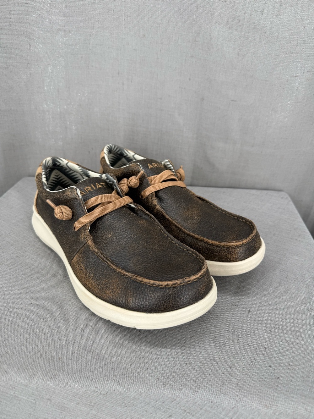 Ariat Hilo Brody Brown Tan Suede Slip On Shoes Men’s 8.5 D